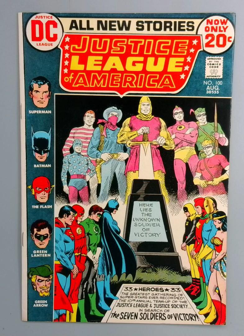 Justice League of America #100 VF+ 1st Seven Soldiers DC 1972