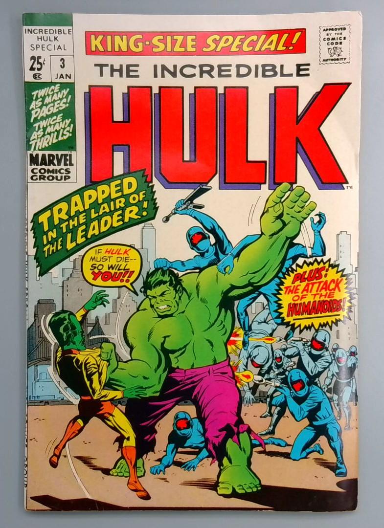 Incredible Hulk King-Size Special #3 FN Marvel 1971