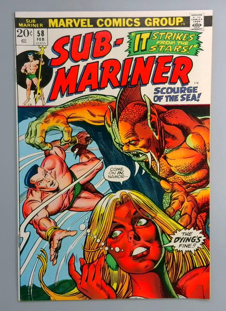 Sub-Mariner #58 VF/NM 1st Appearance of Tamara Rahn Marvel 1973