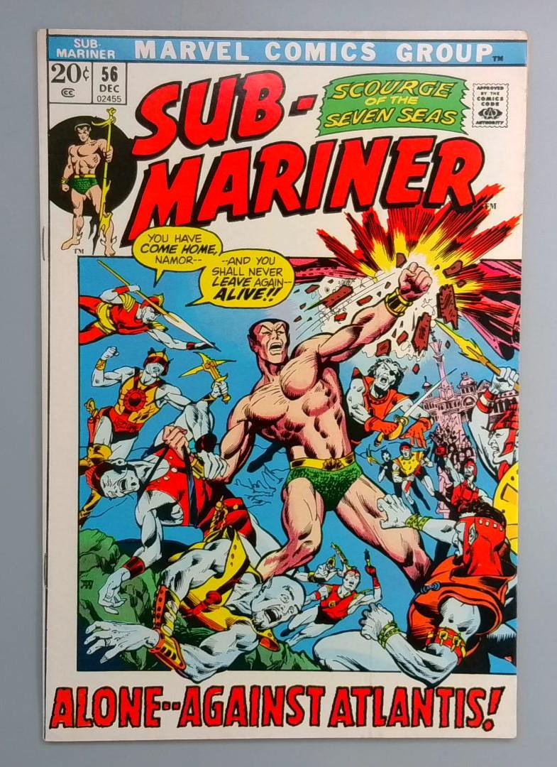 Sub-Mariner #56 VF 1st Appearance of Banari Marvel 1972