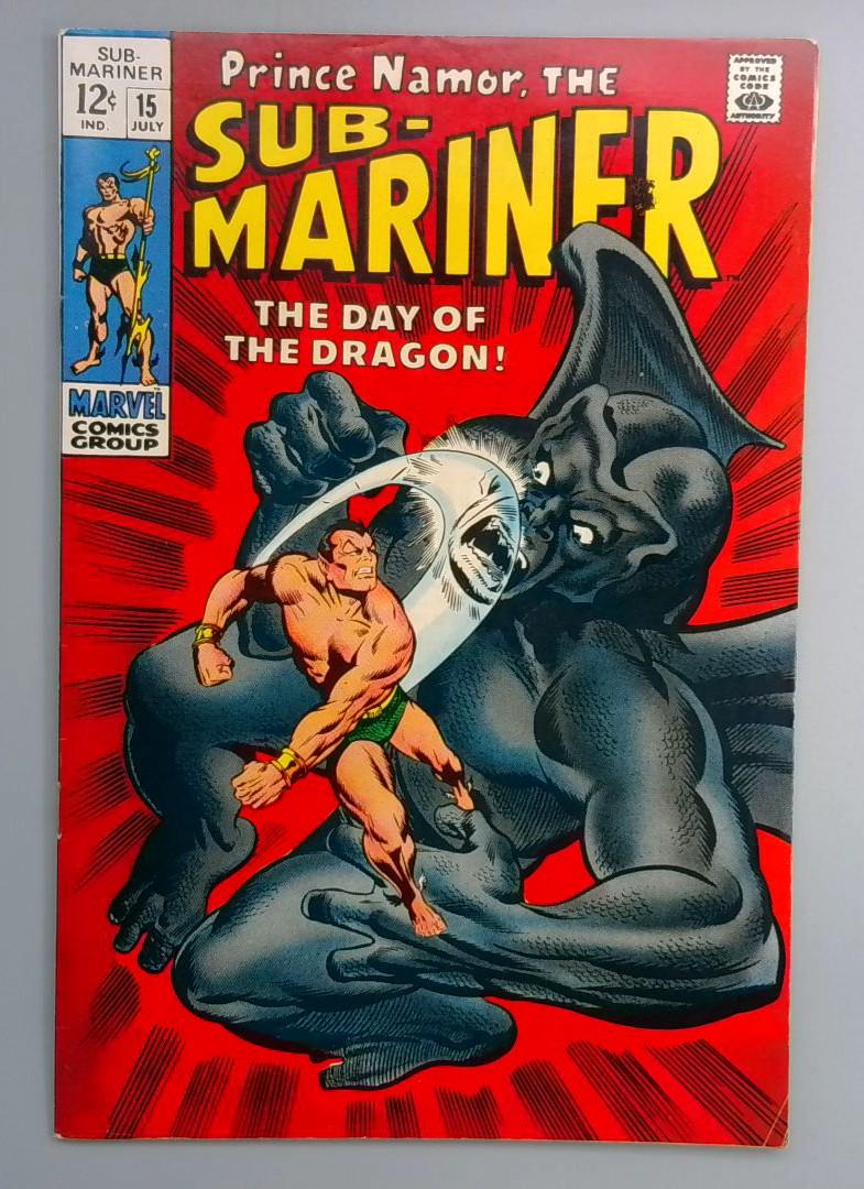Sub-Mariner #15 FN+ Dragon Man Appearance Marvel 1969