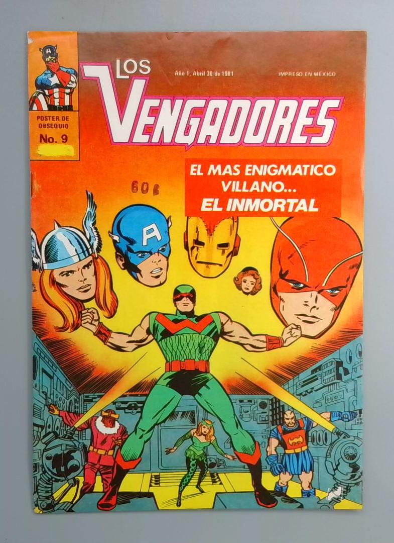 Avengers 9 VG 1st Wonder Man MEXICO VERSION Los Vengadores #9 1981 