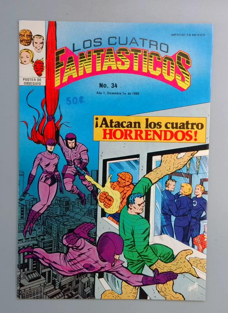 Fantastic Four #36 FN Los Cuatro Fantásticos #34 Marvel 1980