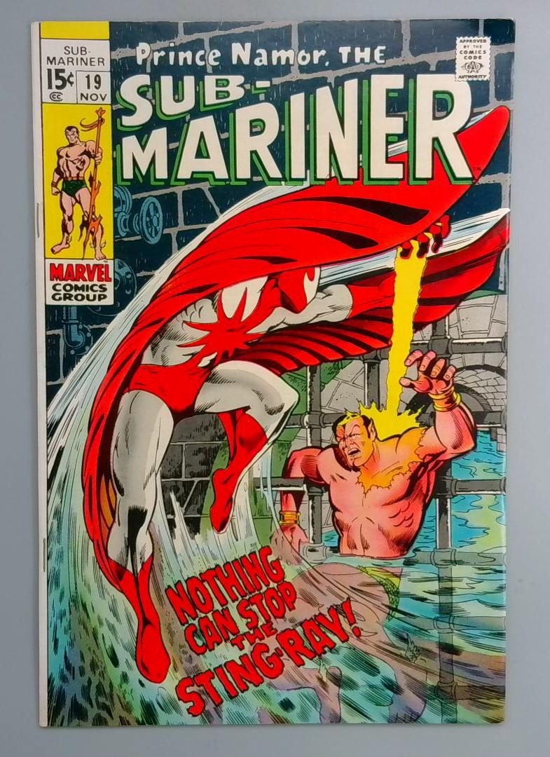 Sub-Mariner #19 VF- 1st Appearance of Stingray Walter Newell Marvel 1969