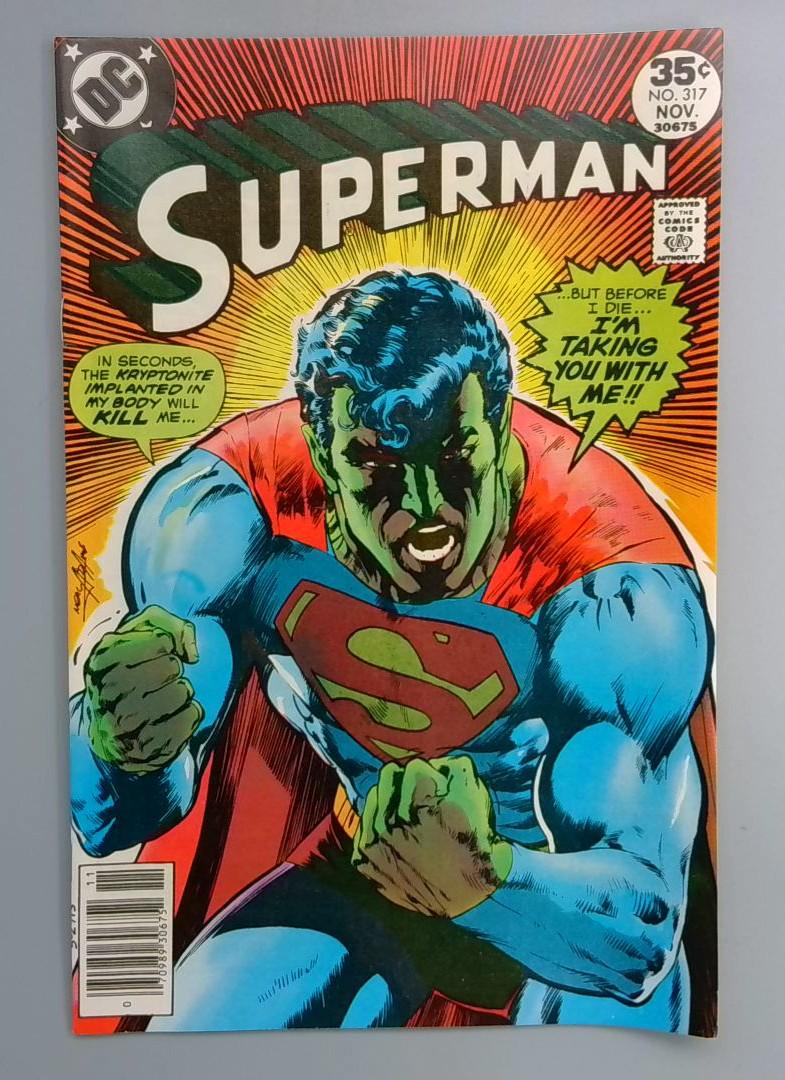 Superman #317 VF Neal Adams Cover DC 1977