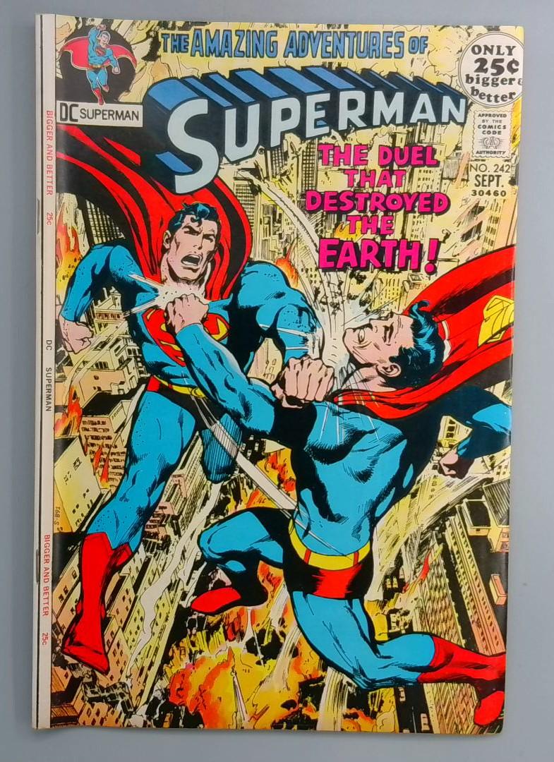 Superman #242 VF Neal Adams Double Size DC 1971