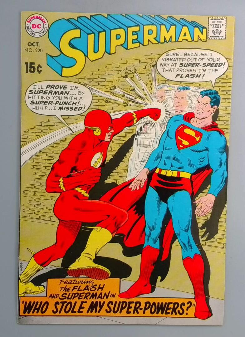 Superman #220 VF Flash DC 1969