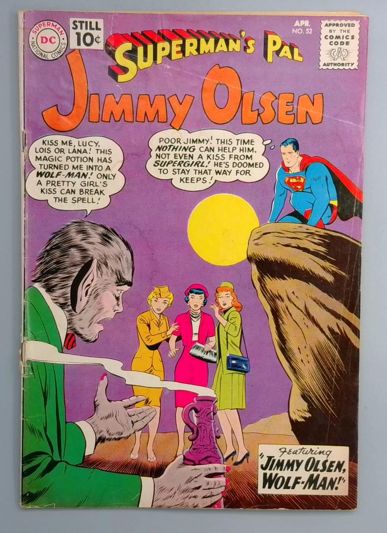 Supermans Pal Jimmy Olsen #52 Bottom Staple Detached DC 1961