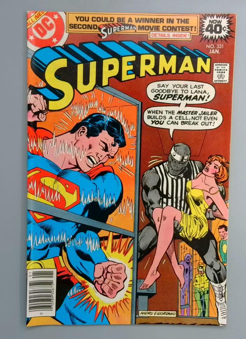 Superman #331 VF 1st Appearance of Master Jailer DC 1979