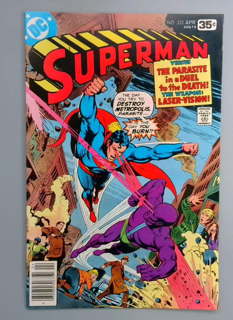 Superman #322 VF Parasite DC 1978