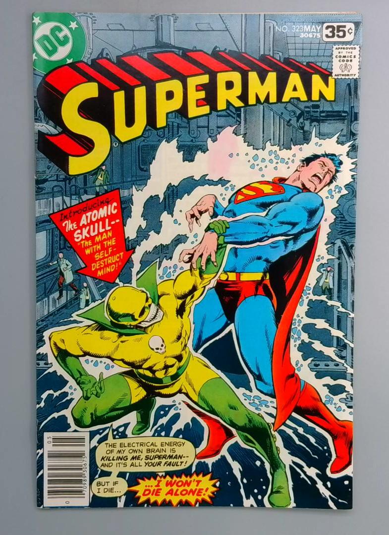Superman #323 VF 1st Appearance of Atomic Skull DC 1978