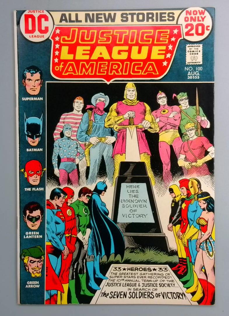 Justice League of America #100 VF- 1st Seven Soldiers DC 1972