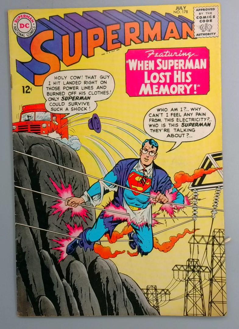 Superman #178 FN 1st Appearance of Red/gold Kryptonite DC 1965