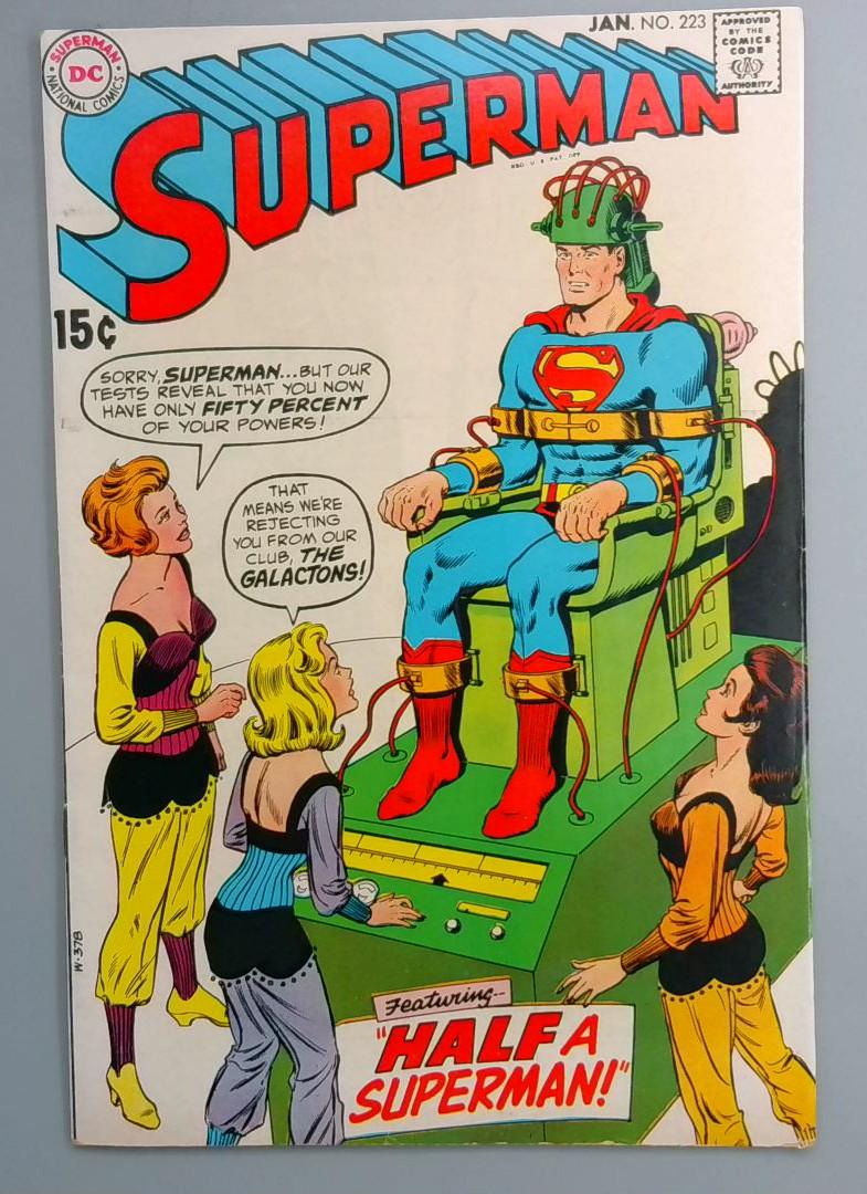 Superman #223 FN+ 1st Bronze Age Issue DC 1970