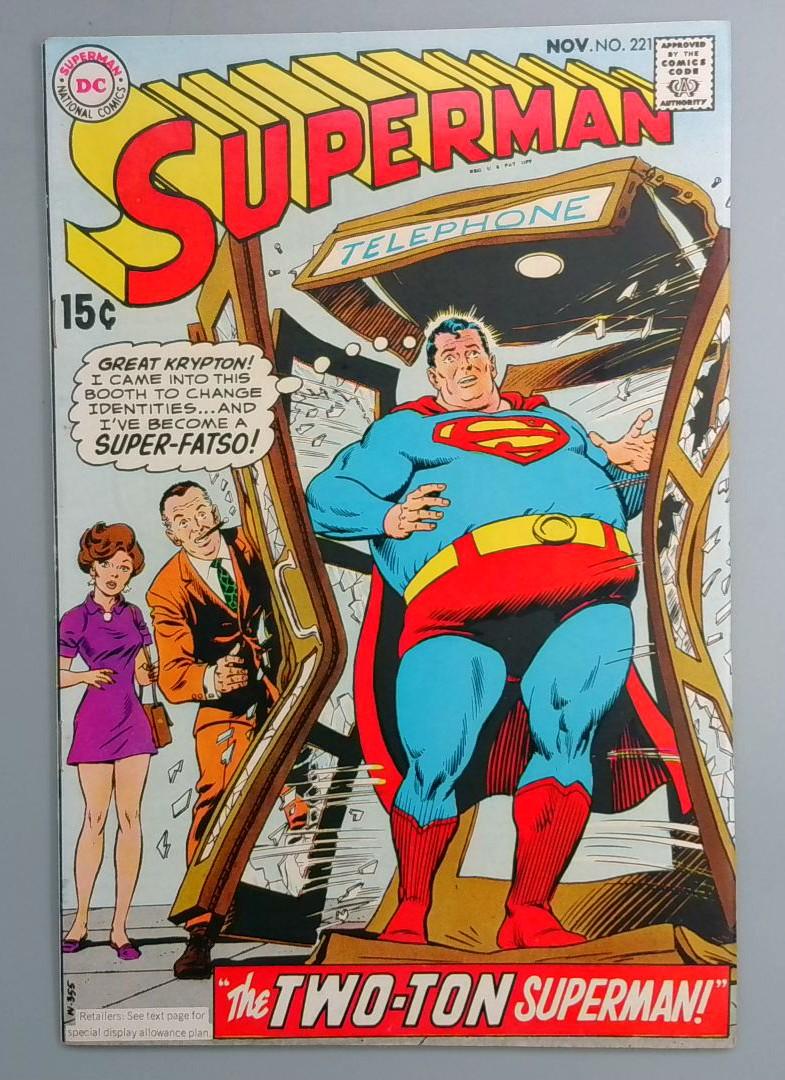 Superman #221 VF- DC 1969