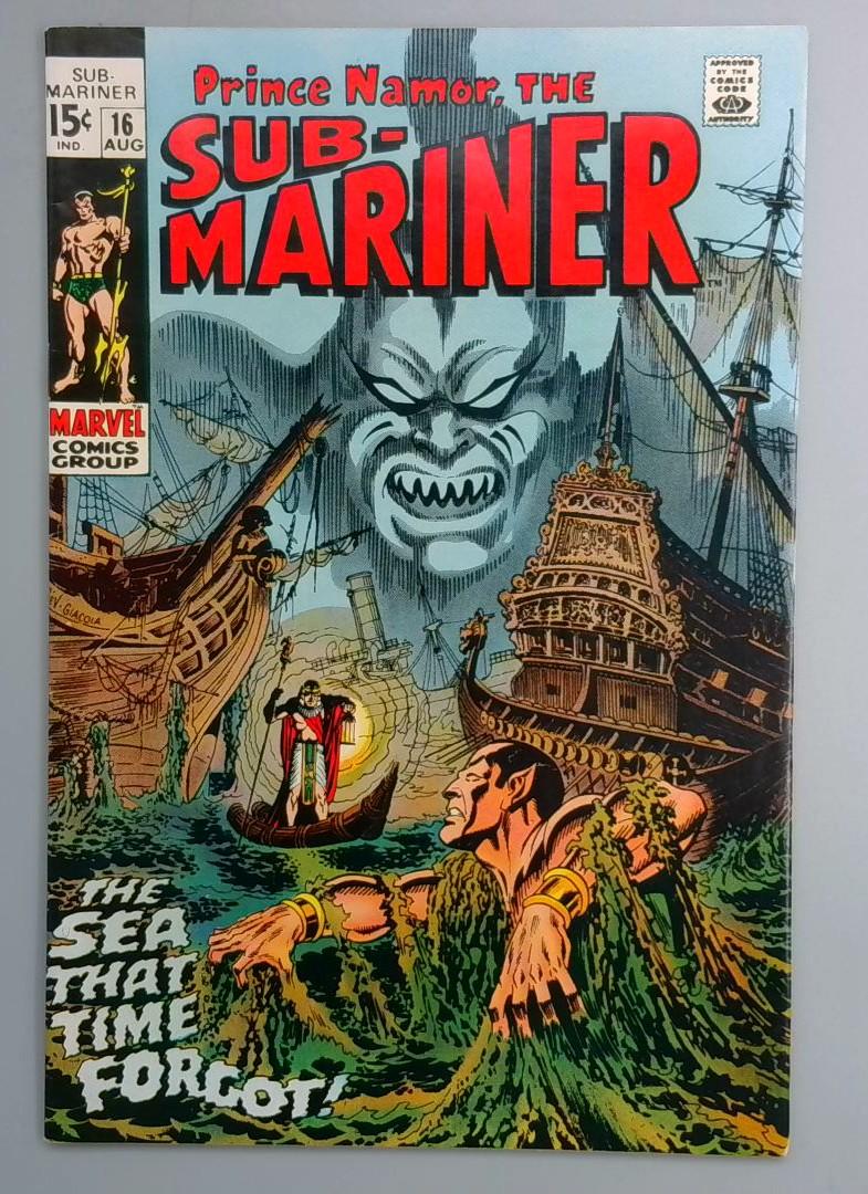Sub-Mariner #16 VF- Tiger Shark Appearance Marvel 1969
