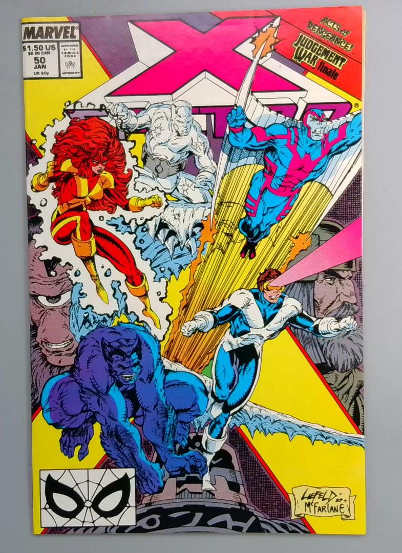 X-Factor #50 Double Size Issue/cover by Mcfarland & Liefield Marvel 1990