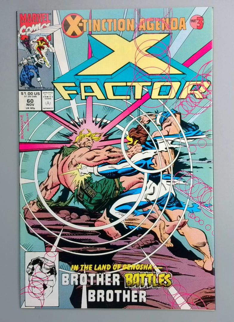X-Factor #60 Cyclops vs Havok Marvel 1990