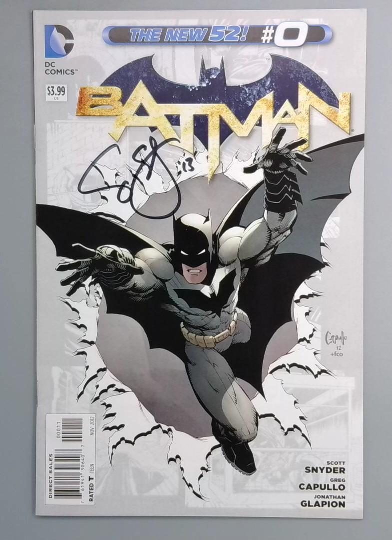 Batman #0 Signed Scott Snyder DC Comic 2012