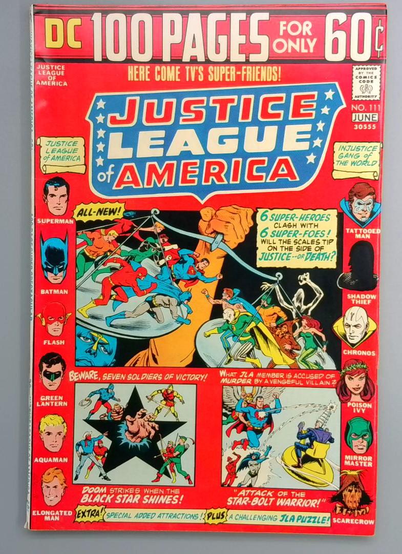 Justice League of America #111, VF 1st Injustice Gang, DC Comics, 1974