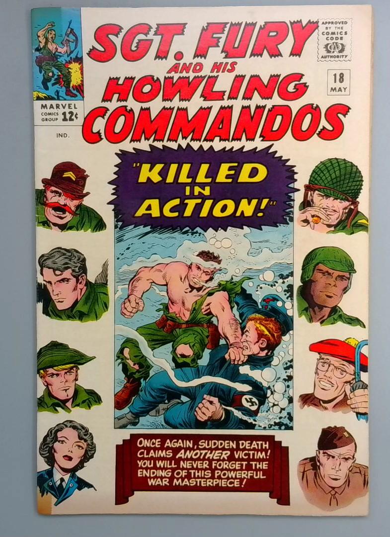 Sgt. Fury and His Howling Commandos #18 Tape Marvel 1965
