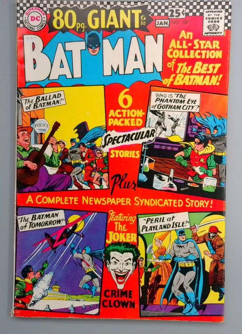 Batman #187 FN 80 Page Giant DC 1967 Copy2