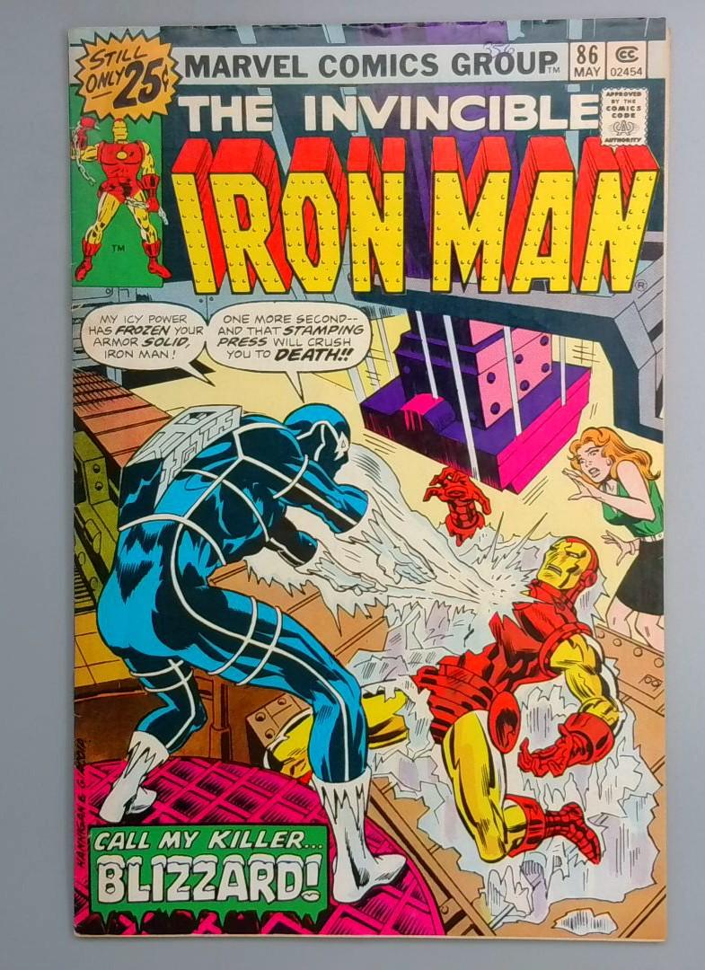 Iron Man #86 1st Appearance of Blizzard Gregor Shapanka Marvel 1976