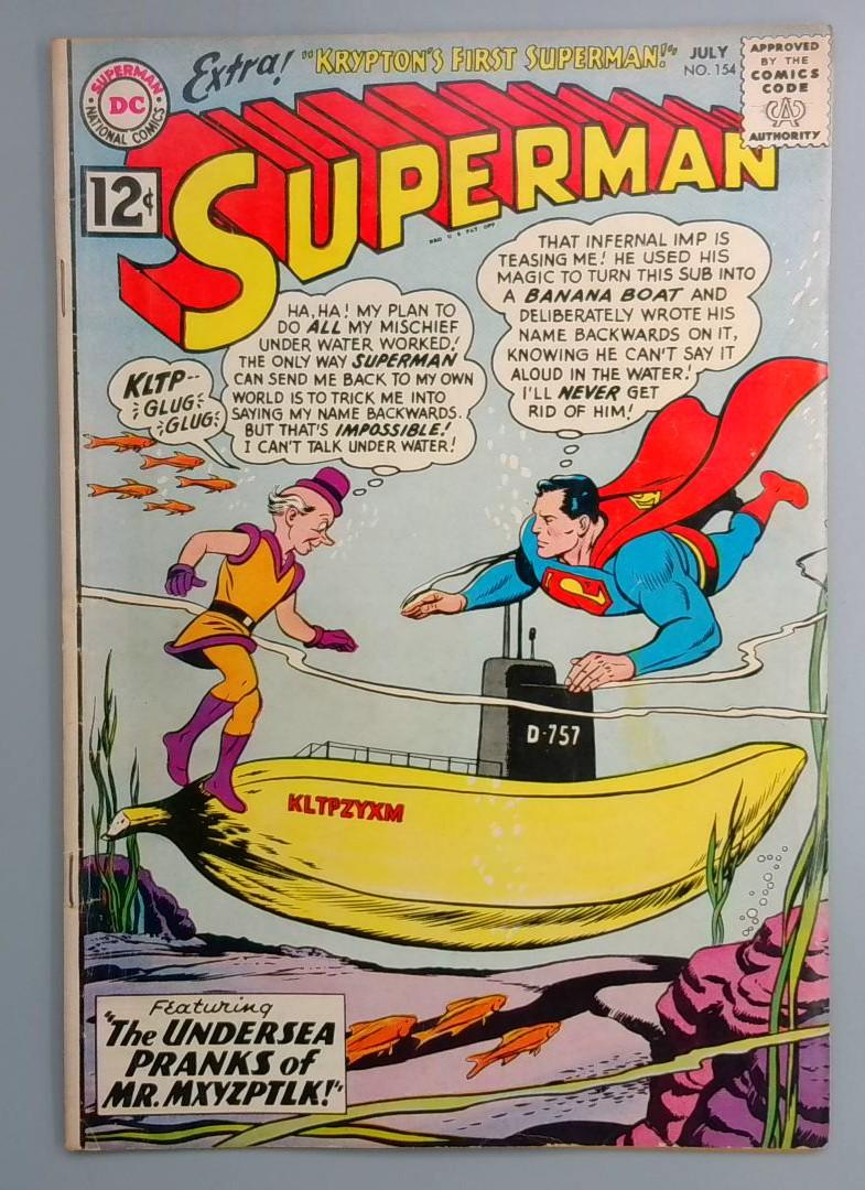 Superman #154 FN- Mr Mxyzptlk DC 1962