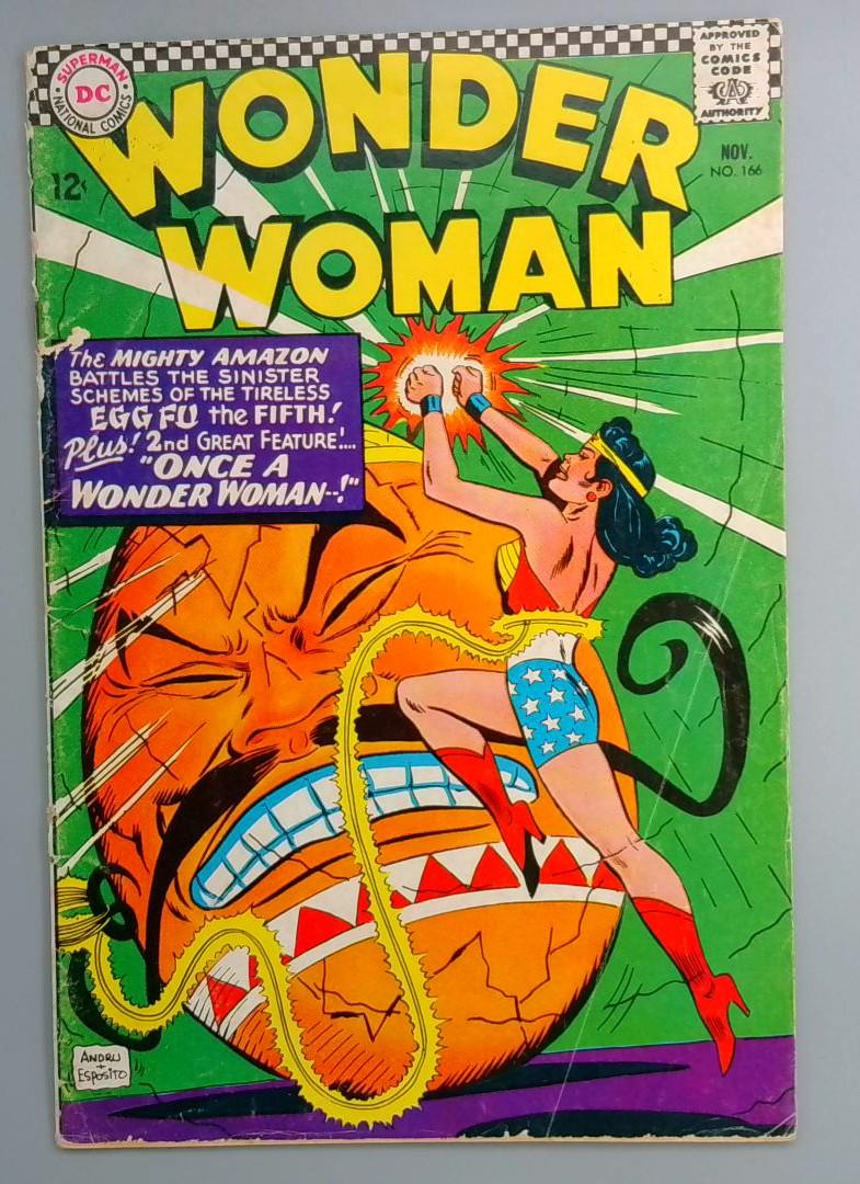 Wonder Woman #166 Bottom Staple Detached DC 1966