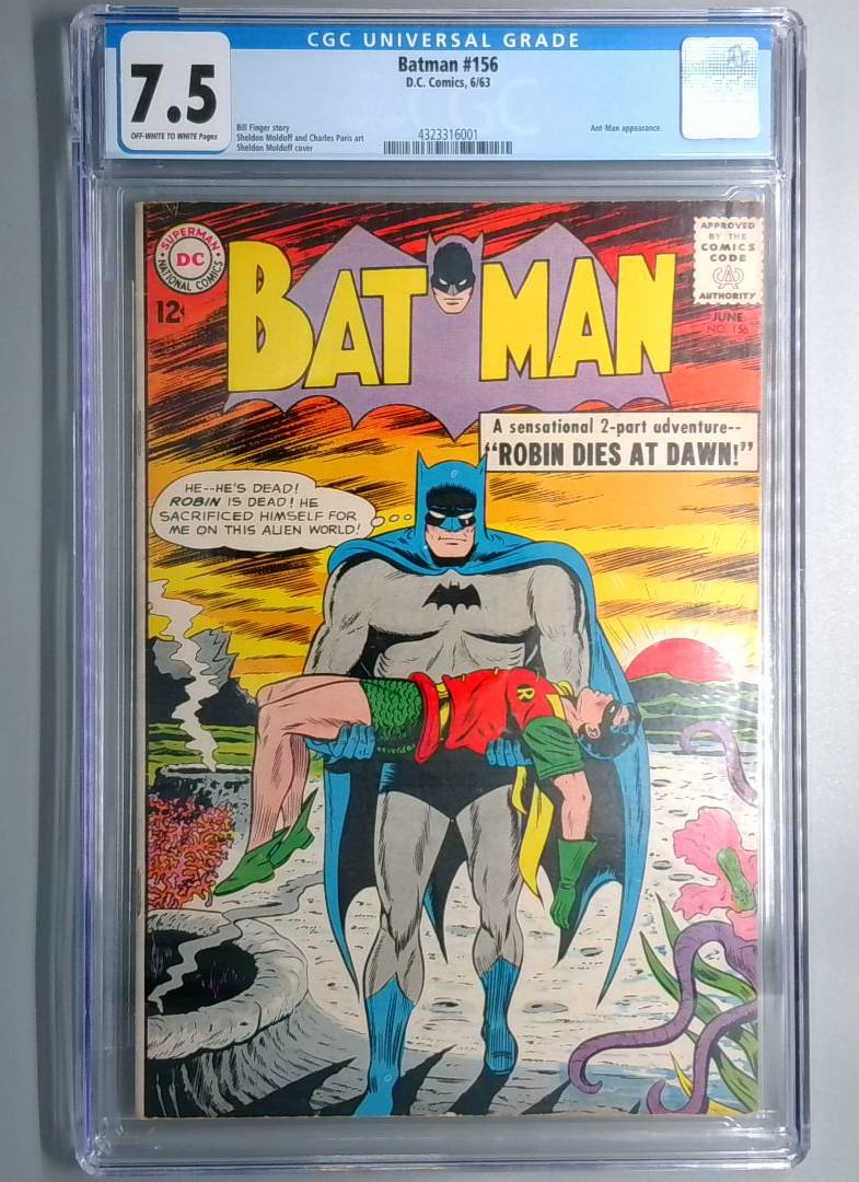 Batman #156 CGC 7.5 Iconic Cover by Sheldon Moldoff DC 1963