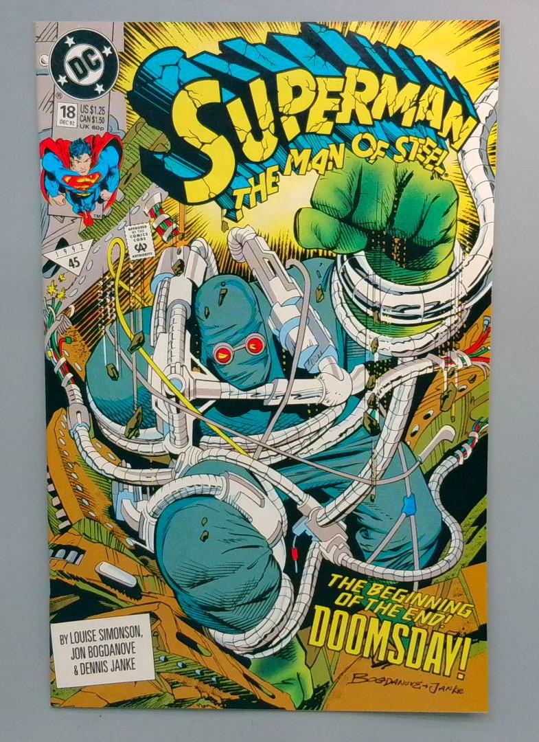 Superman: the Man of Steel #18 NM 1st Full Appearance of Doomsday DC 1992