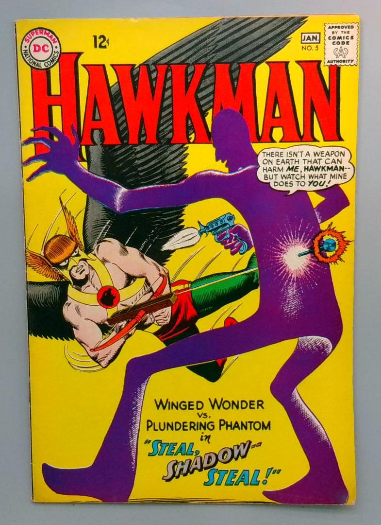 Hawkman #5 VG+ 2nd Shadow Thief (carl Sands) Appearance DC 1964