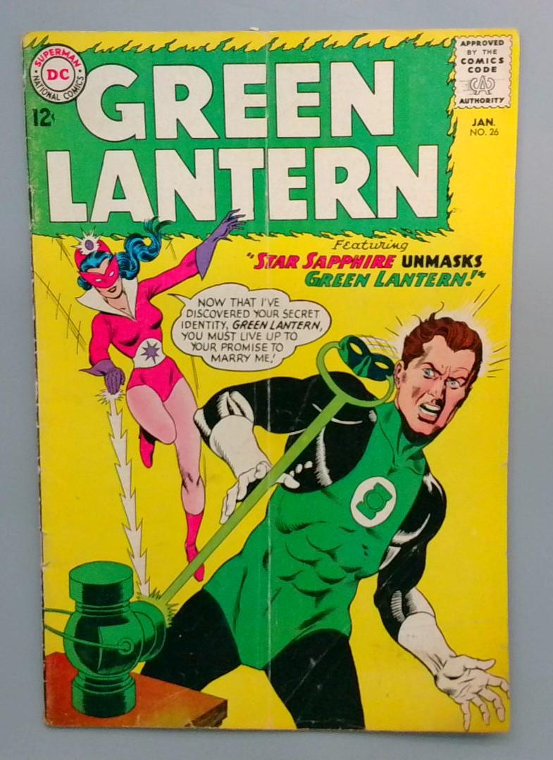 Green Lantern #26 GD/VG 2nd Appearance of Star Sapphire DC 1964