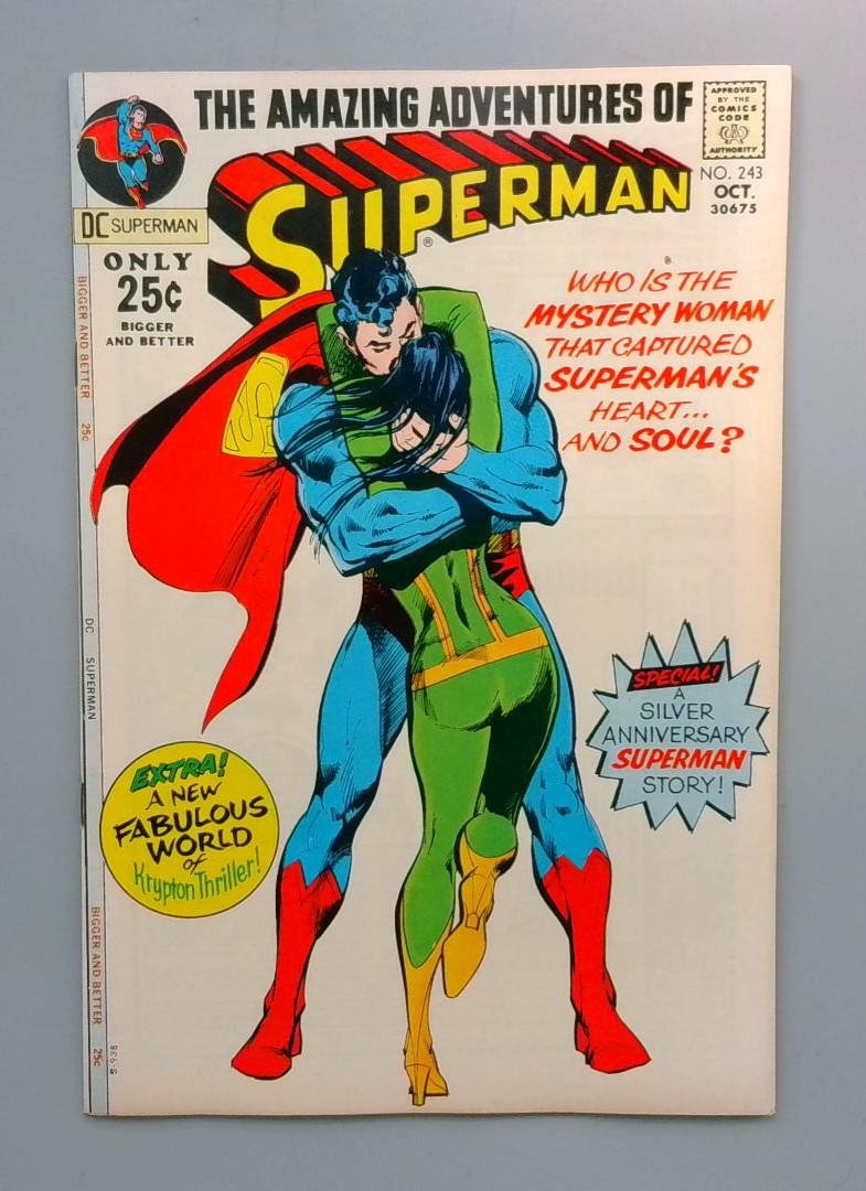 Superman #243 VF/NM ICONIC COVER 🔥 1st Appearance of Rija DC 1971