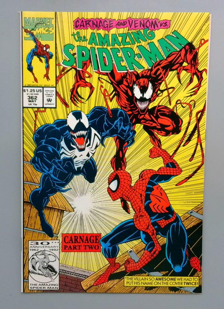 Amazing Spider-Man #362 NM 2nd Carnage Marvel 1992