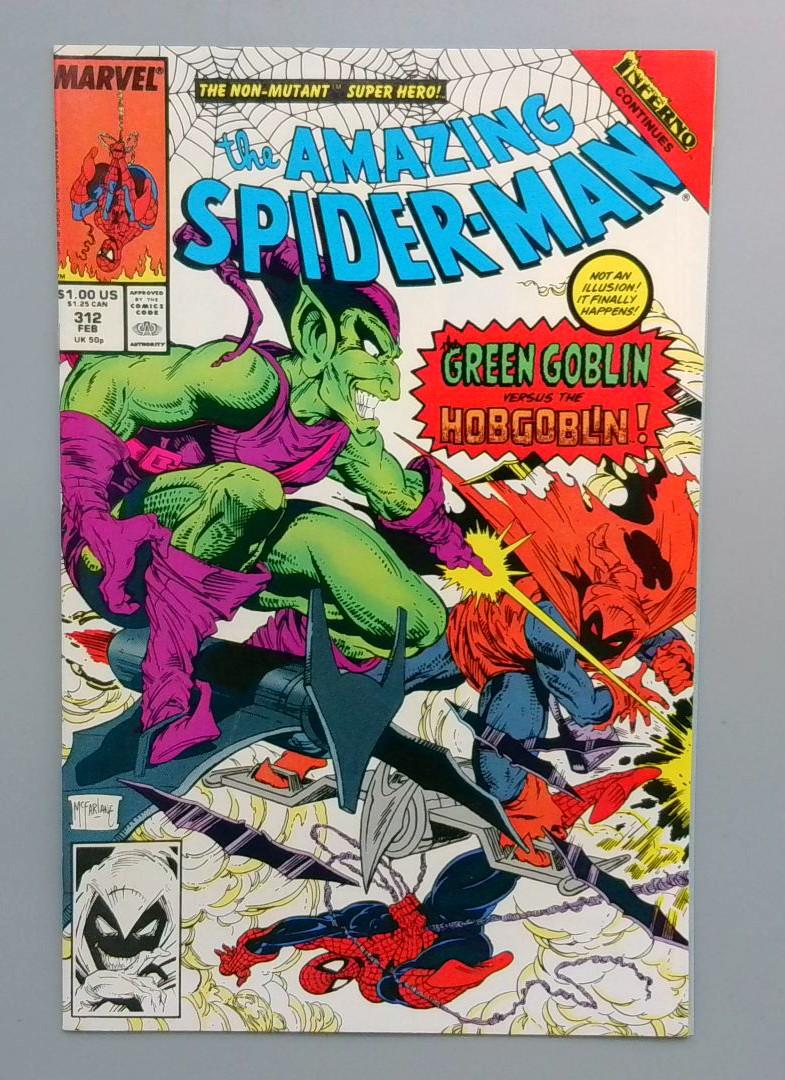 Amazing Spider-Man #312 VF/NM Green Goblin Battles Hobgoblin Marvel 1989