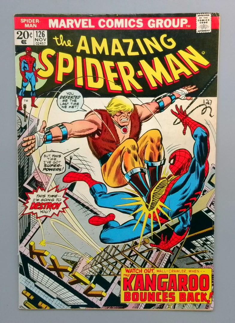 Amazing Spider-Man #126 Kangaroo Appearance Marvel 1973