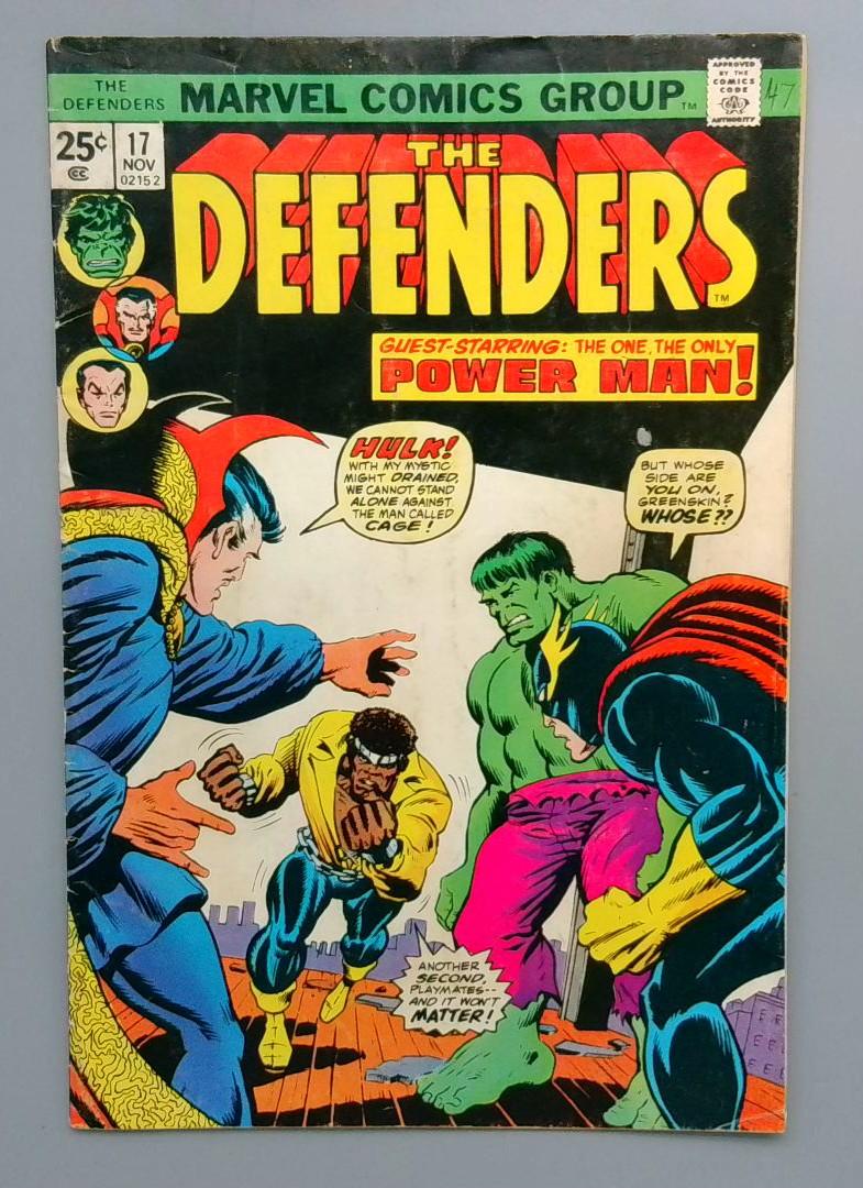 Defenders #17 No MVS Marvel Comics 1973