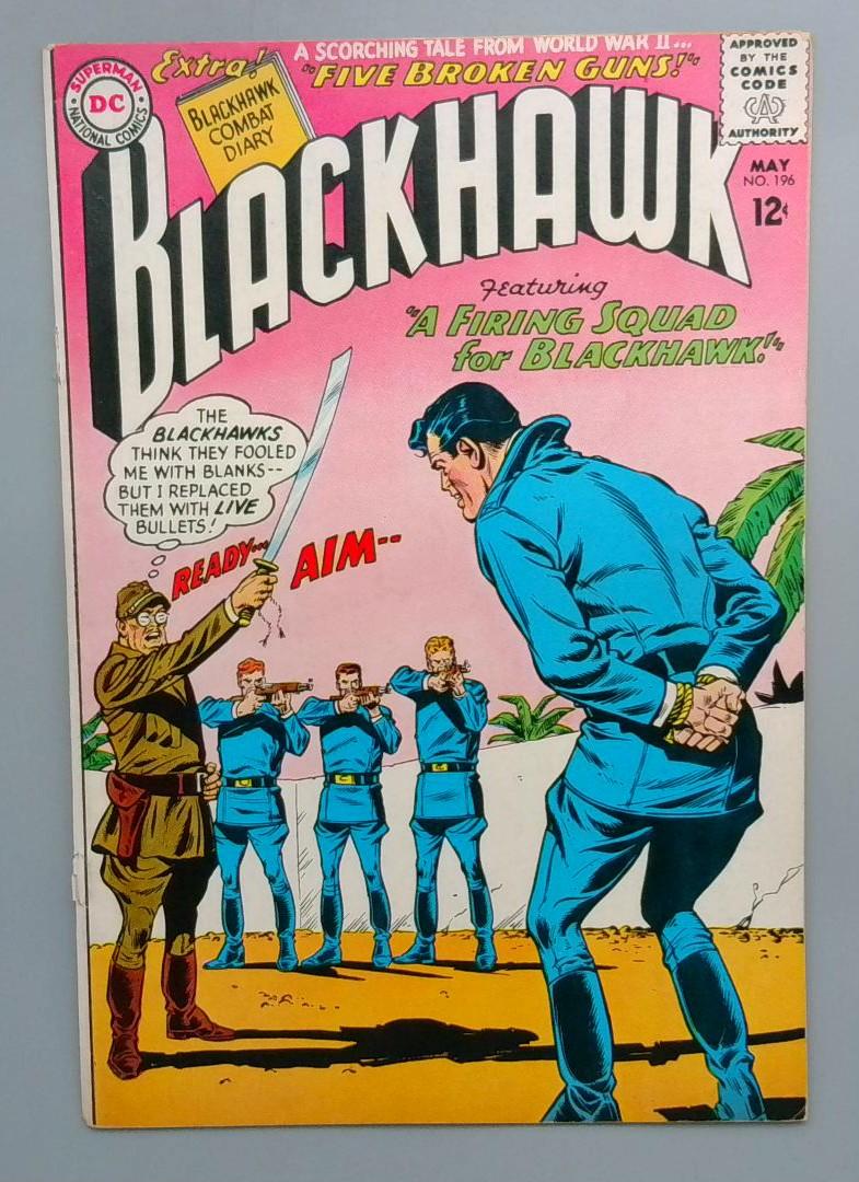 Blackhawk #196 Detached Cover DC 1964