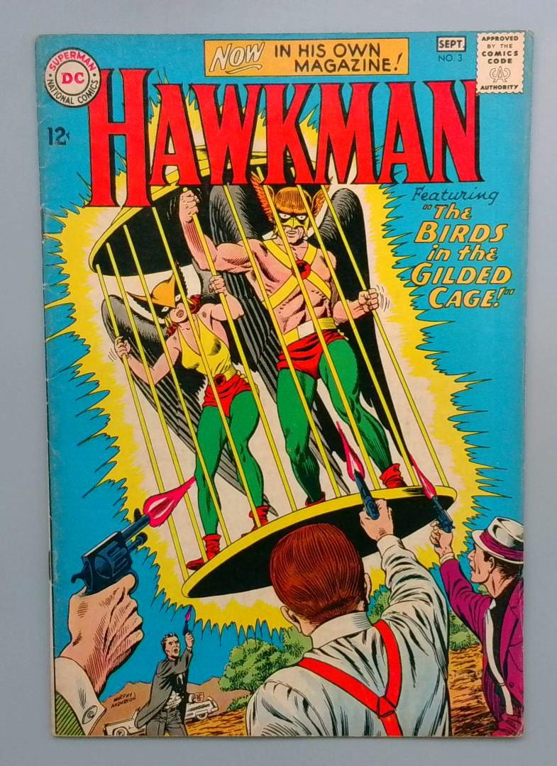 Hawkman #3 VG/FN Hawkgirl Appearance DC 1964