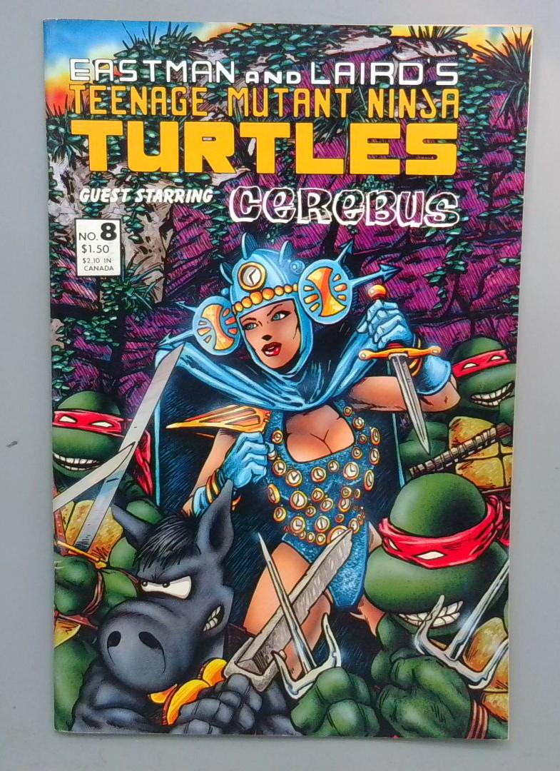 Teenage Mutant Ninja Turtles #8 VF Cerebus Mirage Studios 1985