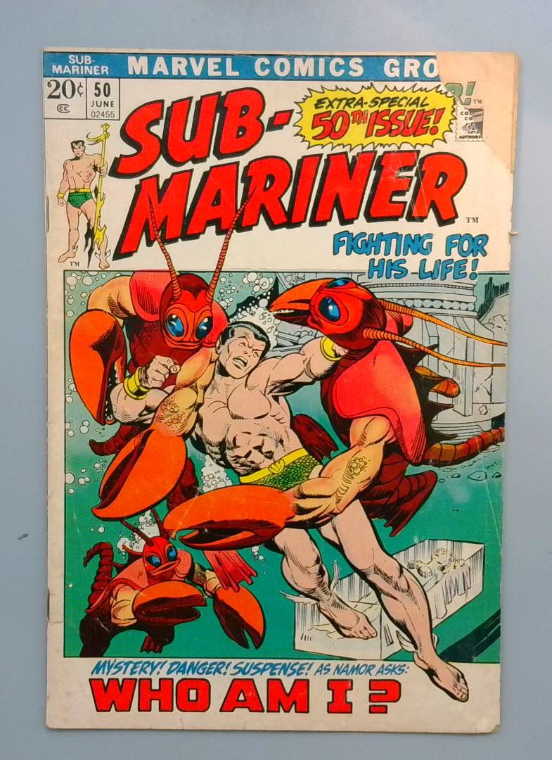 Sub-Mariner #50 1st Appearance of Namorita Marvel 1972