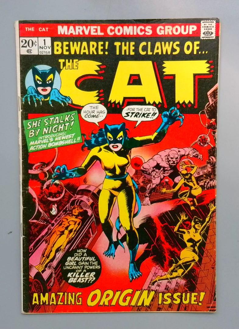 The Cat #1 1st Greer Grant as the Cat Marvel Comics 1972