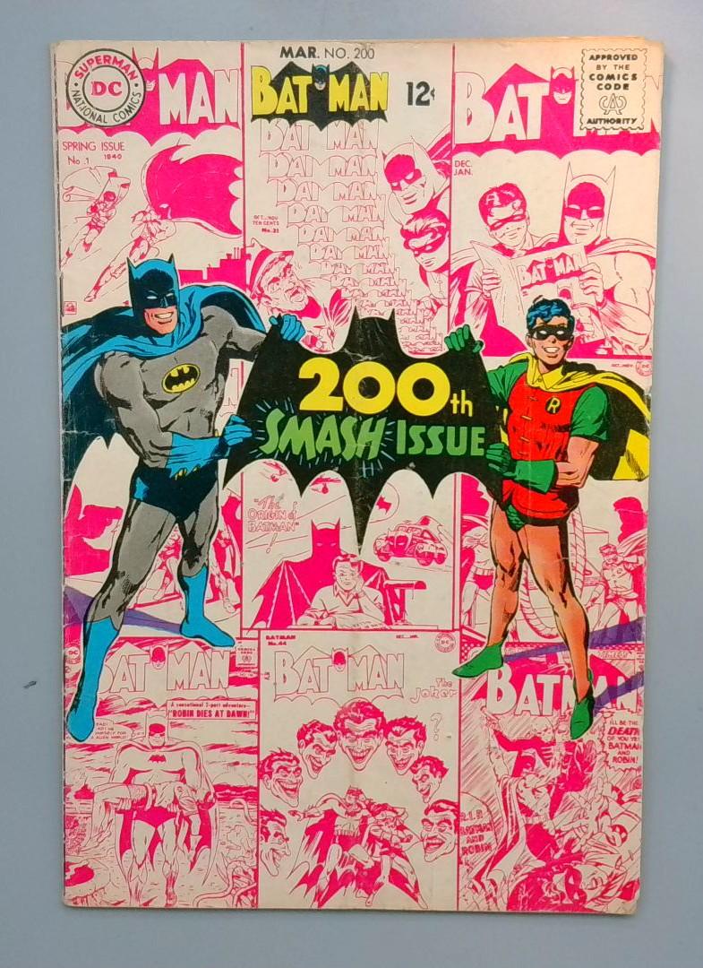 Batman #200 VG- 1st Neal Adams Work on This Title DC 1968