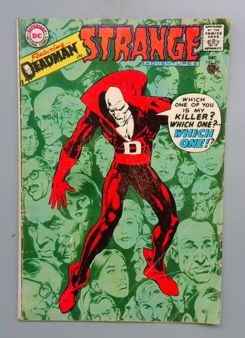 Strange Adventures #207 VG Iconic Neal Adams Cover, 3rd Deadman DC 1967