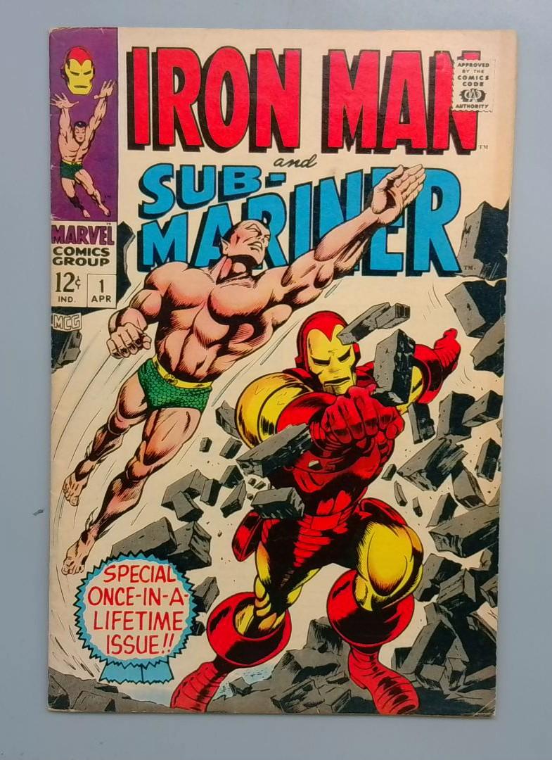 Iron Man and Sub-Mariner #1 FN+ 6.5 Predates 1st Issues! Marvel 1968