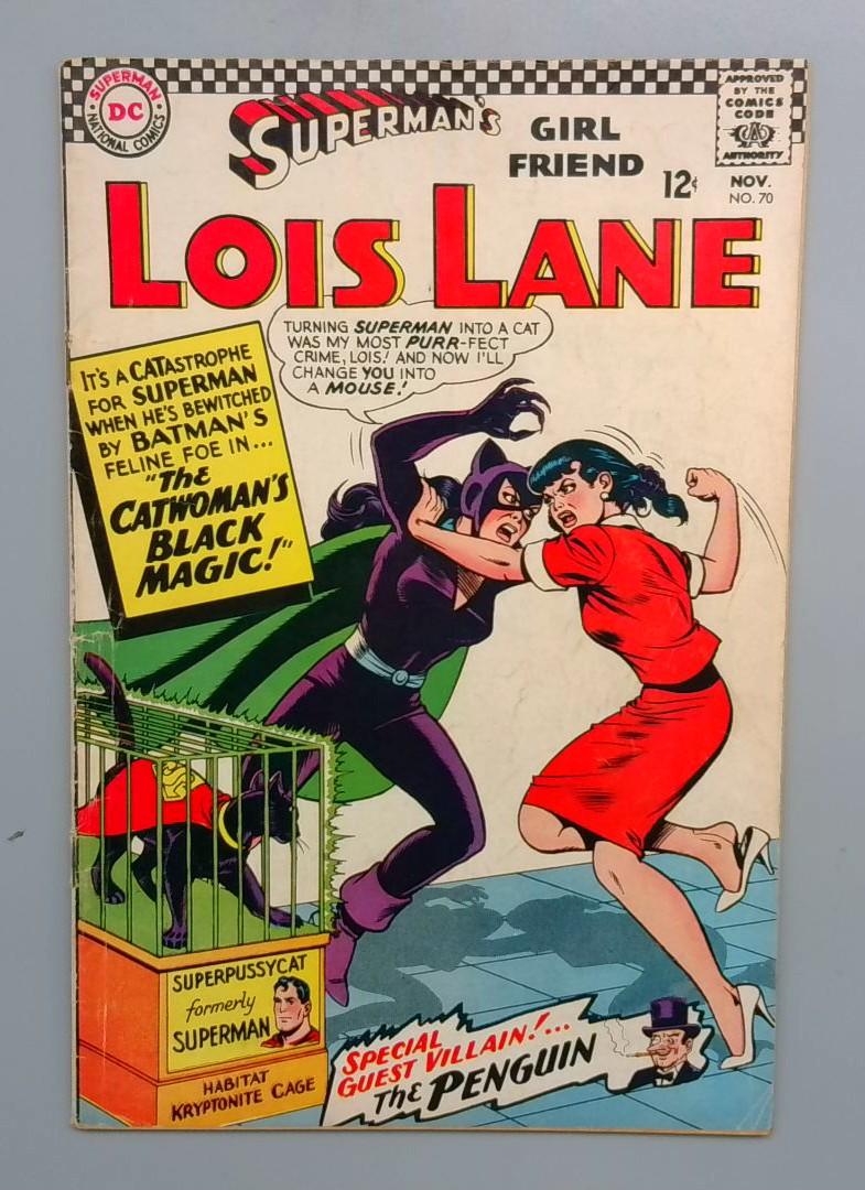 Superman's Girl Friend Lois Lane #70 VG Centerfold Detached DC Comics 1966