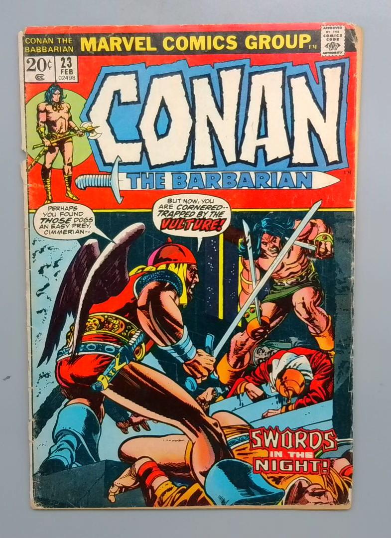 Conan the Barbarian #23 Detached Cover, 1st Red Sonja Marvel 1973