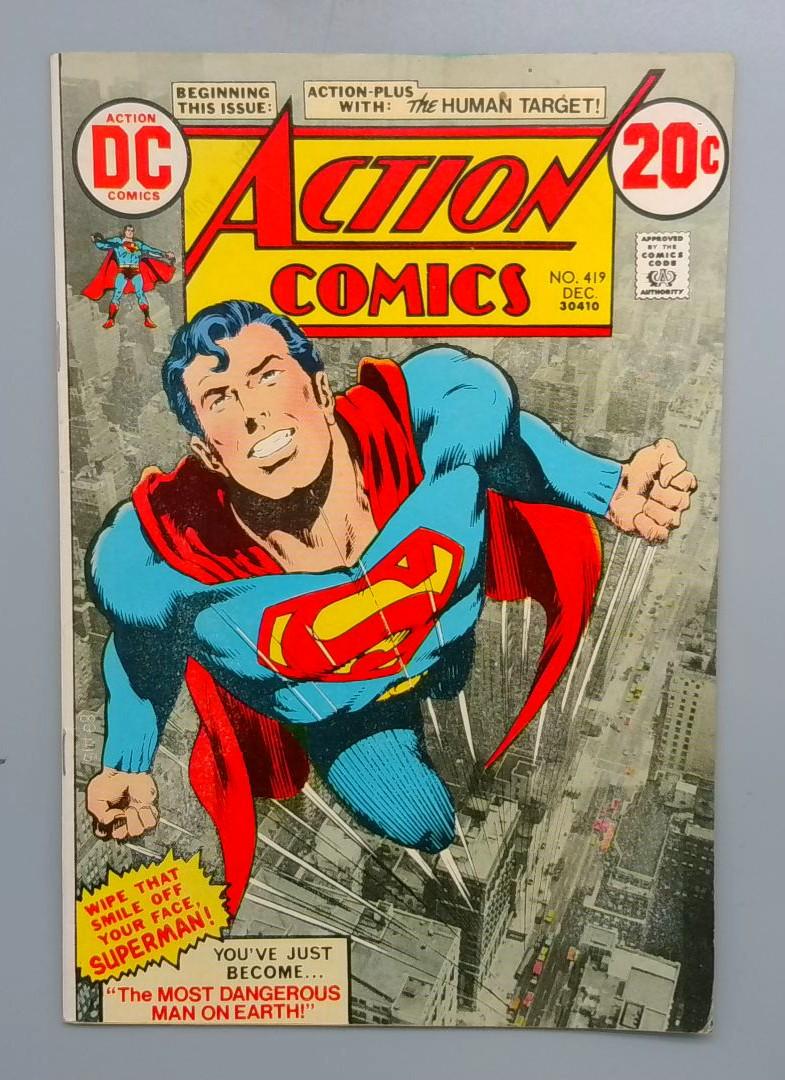 Action Comics #419 FN 1st Appearance of Human Target DC 1972
