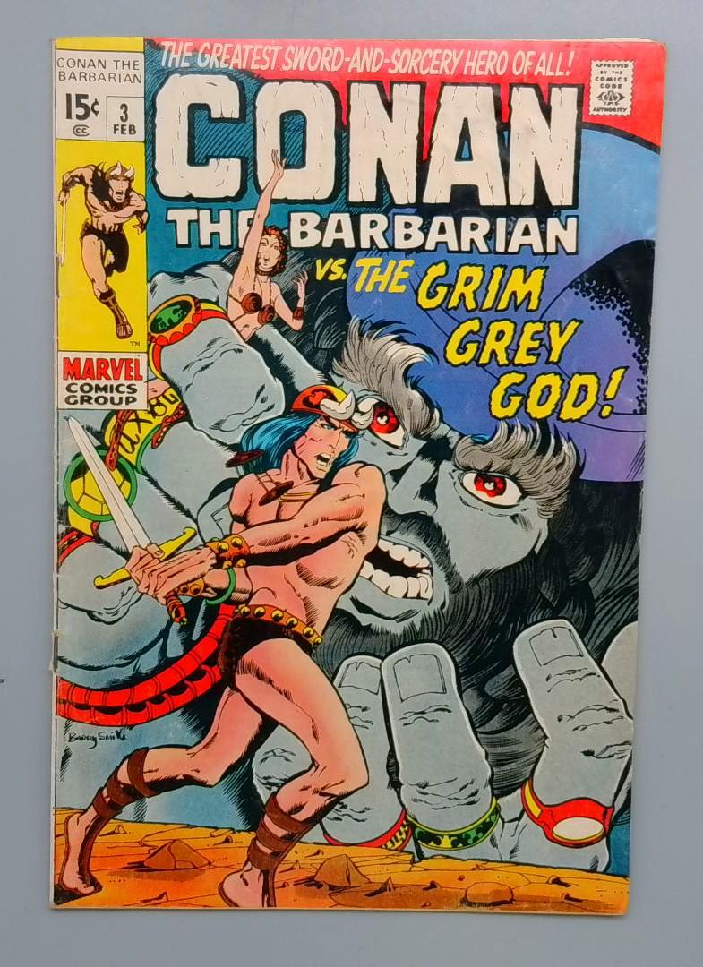 Conan the Barbarian #3 1st Appearance of Borri Marvel 1971